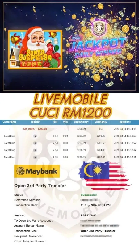Rekod pelanggan Livemobile Santa Surprise bernilai RM1,200