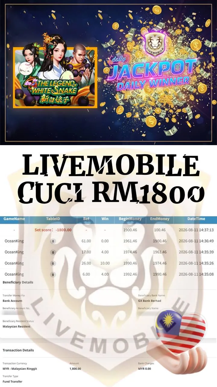 Rekod pelanggan Livemobile The Legend of White Snake bernilai RM1,800